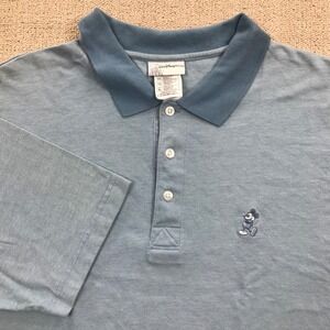 Disney World Mickey Mouse Polo Shirt Men's Extra Large Blue Classic Logo